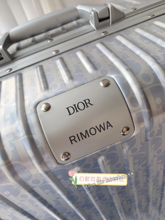 RIMOWA迪奧Dior聯名鋁合金款行李箱四輪拉杆箱 gdx1631